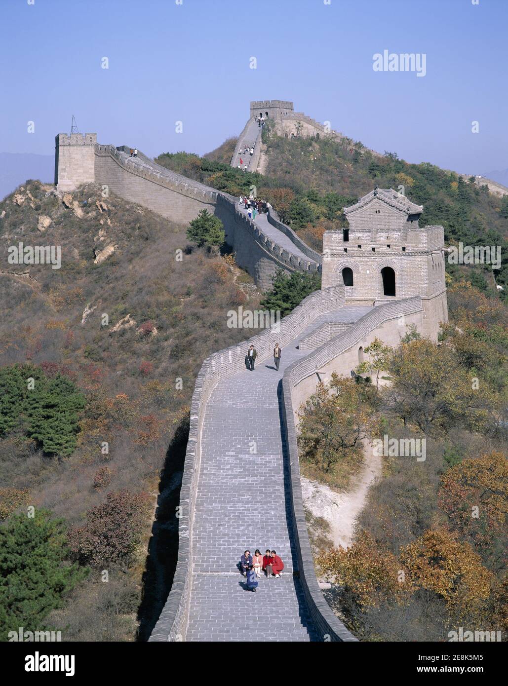 Asia China, Beijing, The Great Wall of China at Badaling Stock Photo
