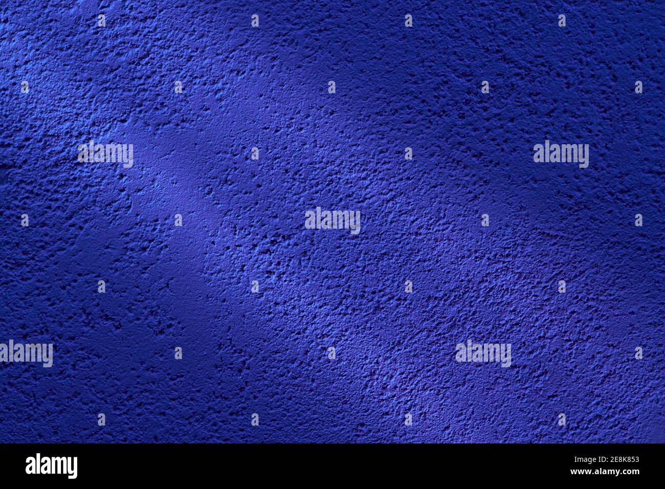 blue grunge concrete background backdrop. diagonal light Stock Photo