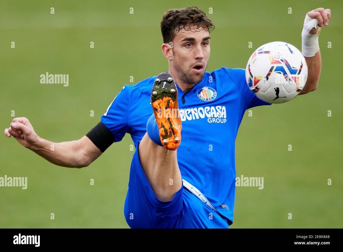 Getafe Spain 31st Jan 21 Jaime Mata Of Getafe Cf During The La Liga Match Between Getafe Cf And Deportivo Alaves Played At Coliseum Alfonso Perez Stadium On January 31 21 In
