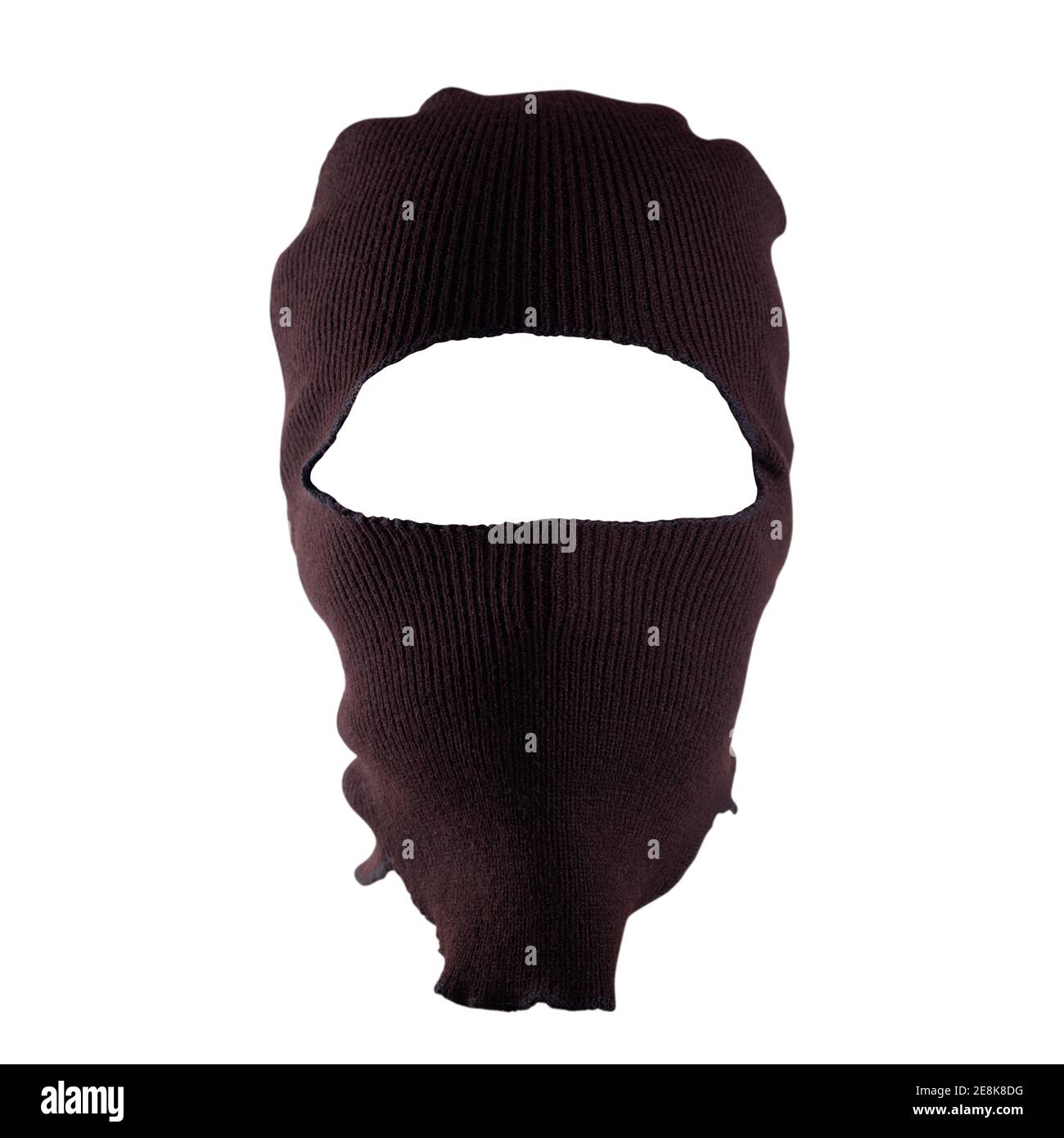 new balaclava headwear isolated on a white background. template for design Stock Photo
