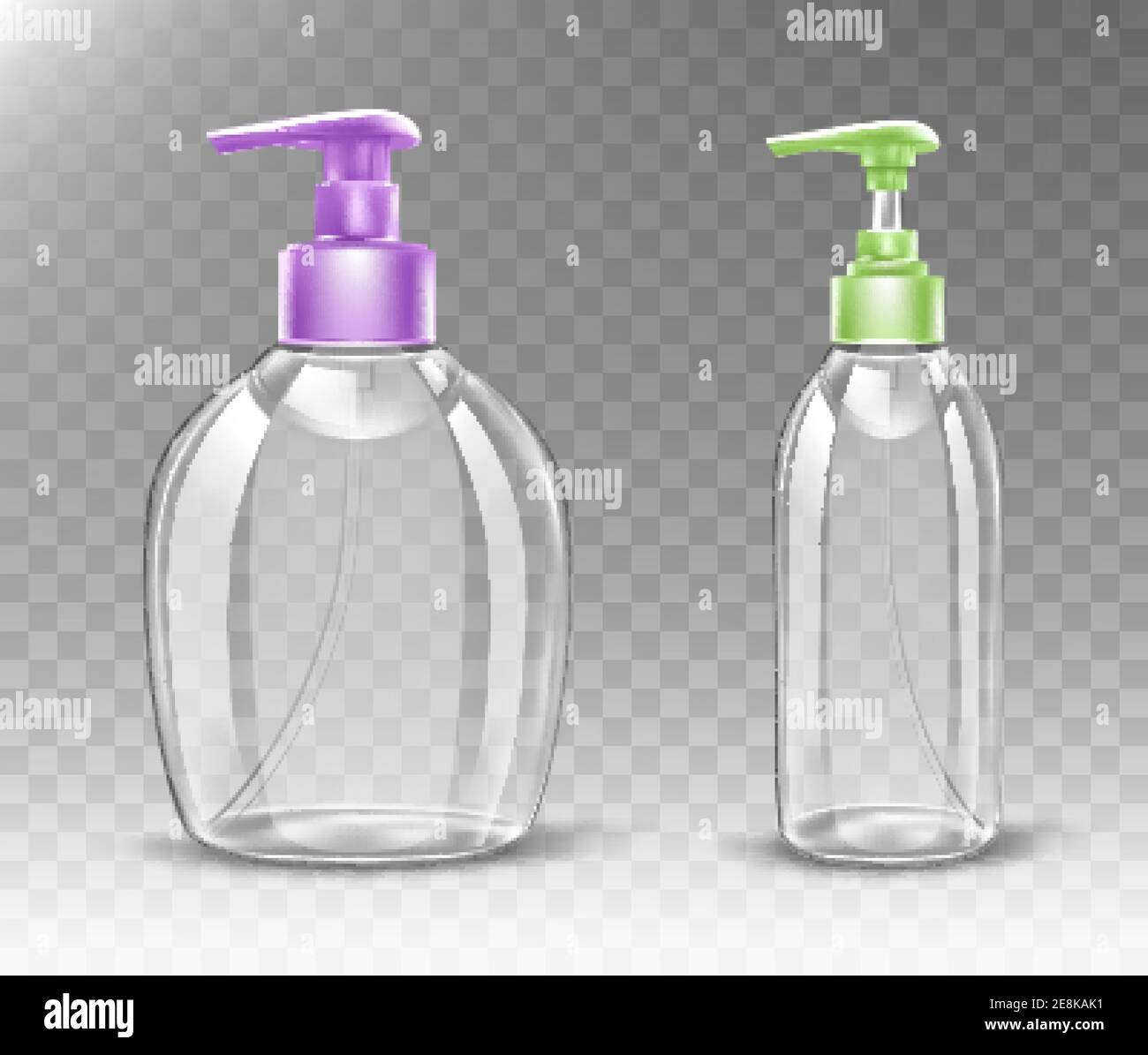 Clear Liquid Soap Bottle With Pump Mockup Use Include PSD