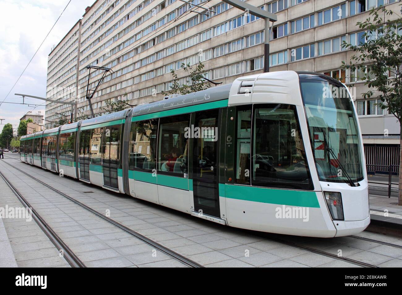 Tramway parisien Stock Photo