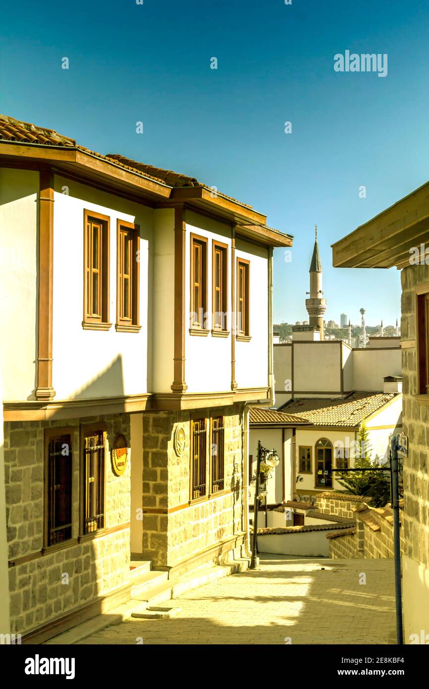 traditional Turkish houses in Ankara, Turkey Stock Photo Alamy
