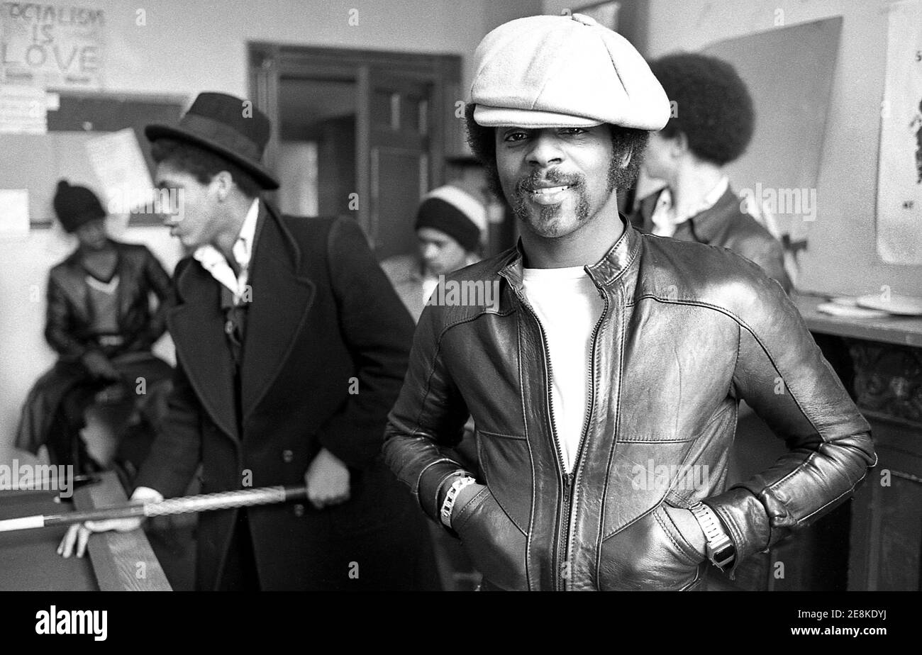 The Real Thing  British Black Soul group in in Toxteth Liverpool 8 in 1977 Stock Photo