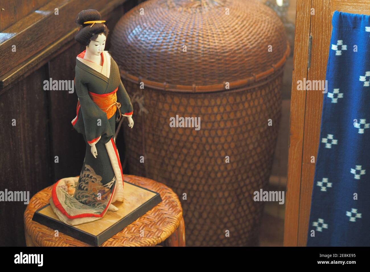 Japanese kimono doll on table for decoration Stock Photo