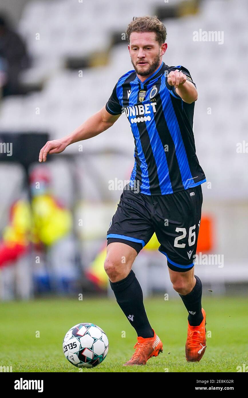 BRUGES BELGIUM JANUARY 31 Mats Rits Of Club Brugge During The Pro 