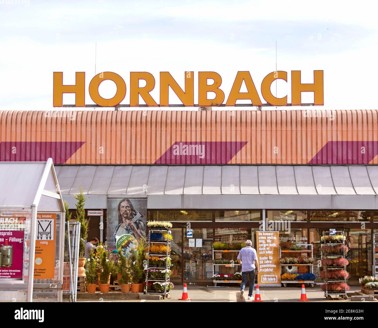 Nurnberg, Germany: Hornbach hardware store. Hornbach is a German DIY-store  chain offering home improvement and do-it-yourself goods Stock Photo - Alamy