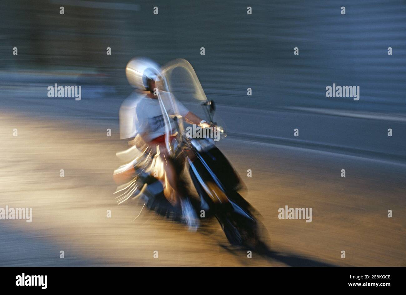 Florence, Italy Vespa in motion, Stock Photo