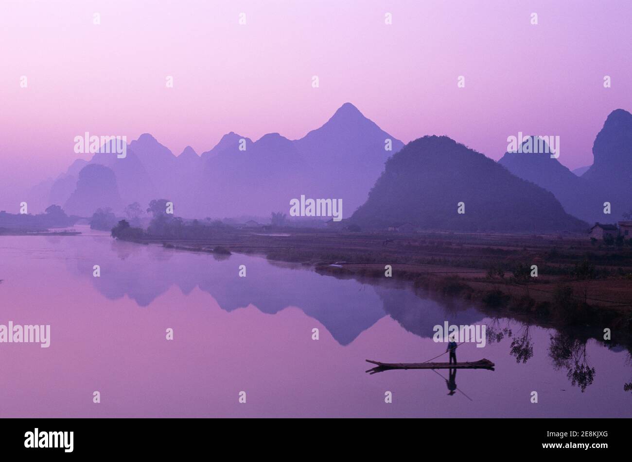 Asia,China,Guanxi, Guilin, Yangshou,the Li River and Typical Scenery of ...