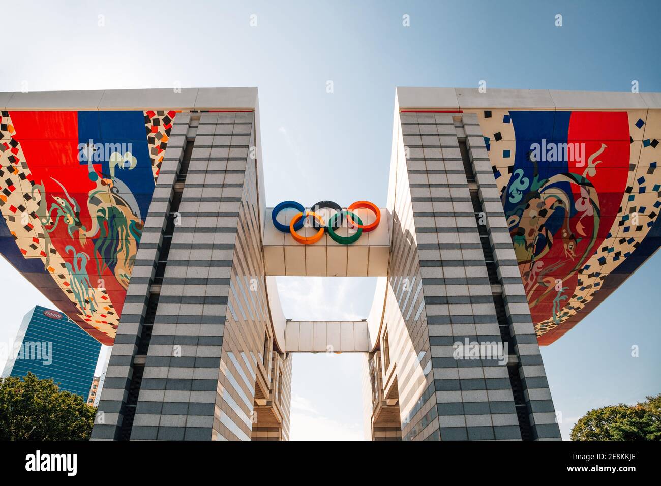 Seoul, Korea - October 6, 2020 : Olympic park World Peace Gate Stock Photo