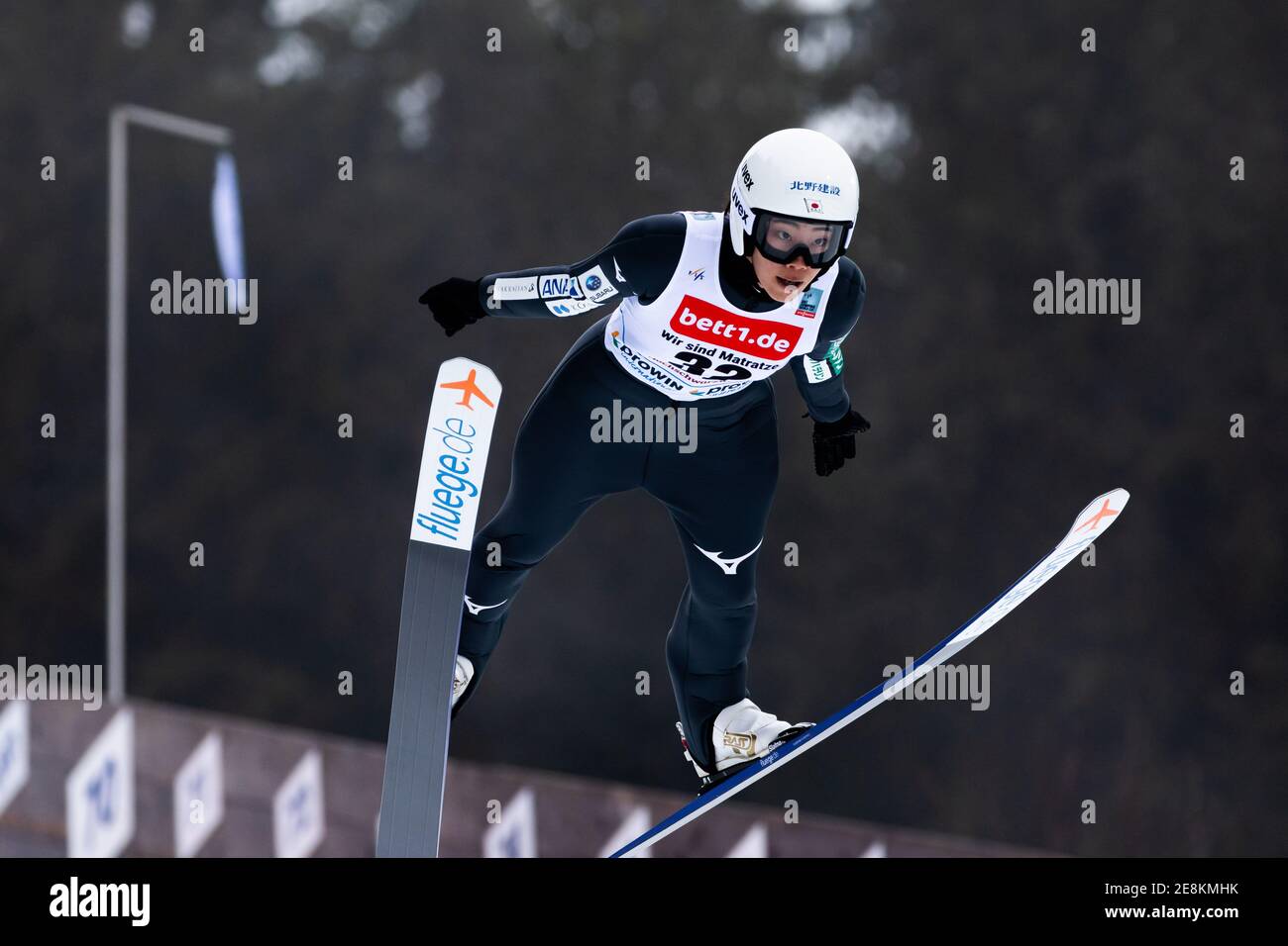 Titisee Neustadt, Germany. 31st Jan, 2021. Nordic skiing/ski jumping, World Cup, qualification: Japan's Kaori Iwabuchi jumps on the Hochfirstschanze. Credit: Philipp von Ditfurth/dpa/Alamy Live News Stock Photo