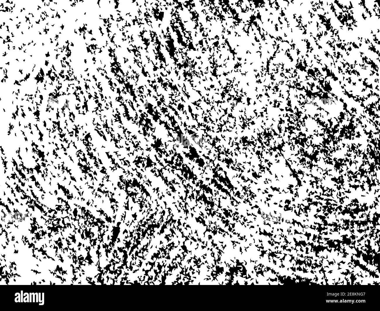 Grungy vector texture of brushed plaster wall. Rough brushed concrete surface. Black splatter on white background. Material design template. Textured Stock Vector