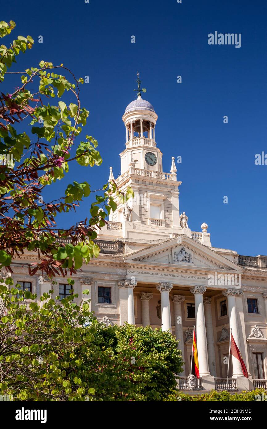 Ornate town hall, Cadiz, Spain Stock Photo