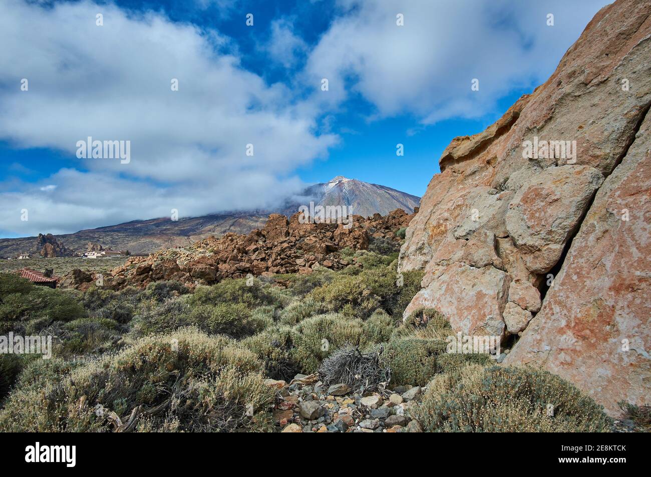 View to Pico del Teide, Teneriffa Stock Photo