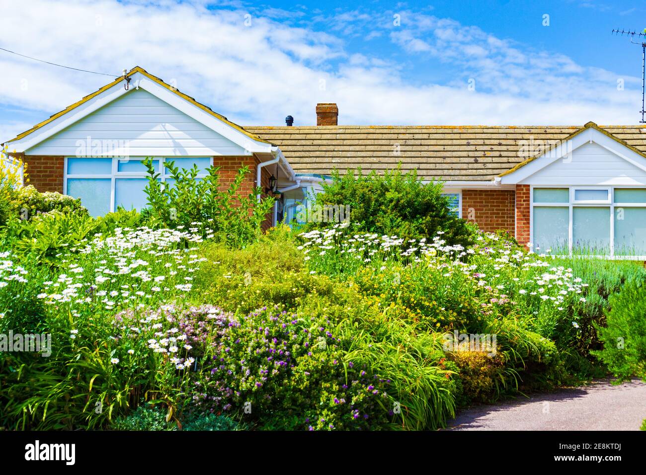 View of St Margaret's bay village.The lovely seaside village of St