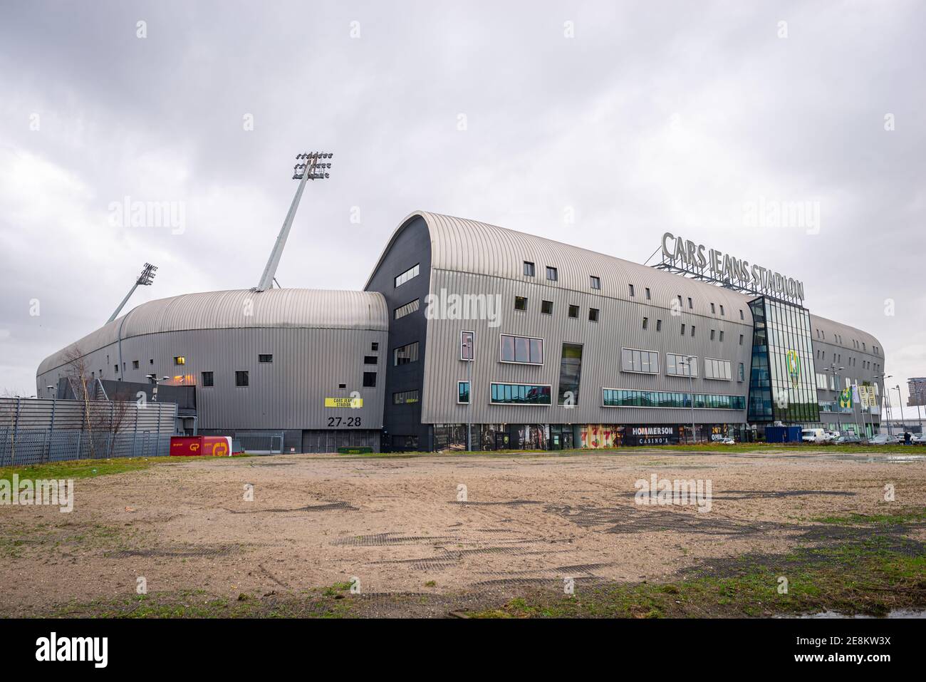 Stadium of soccer club 'ADO Den Haag' in the city of The Hague, Holland. Stock Photo