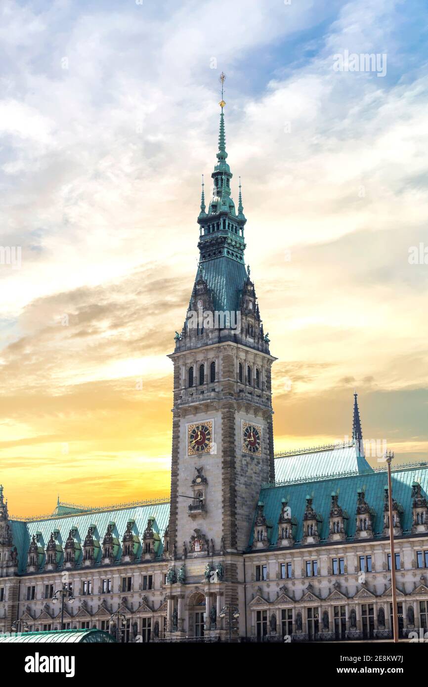 Hamburg City Hall, Hamburg, Germany Stock Photo