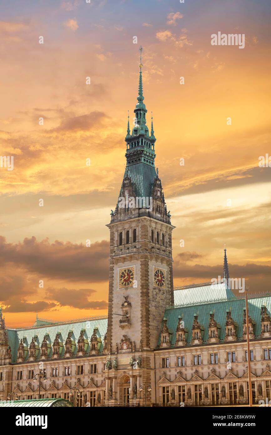Hamburg City Hall, Hamburg, Germany Stock Photo