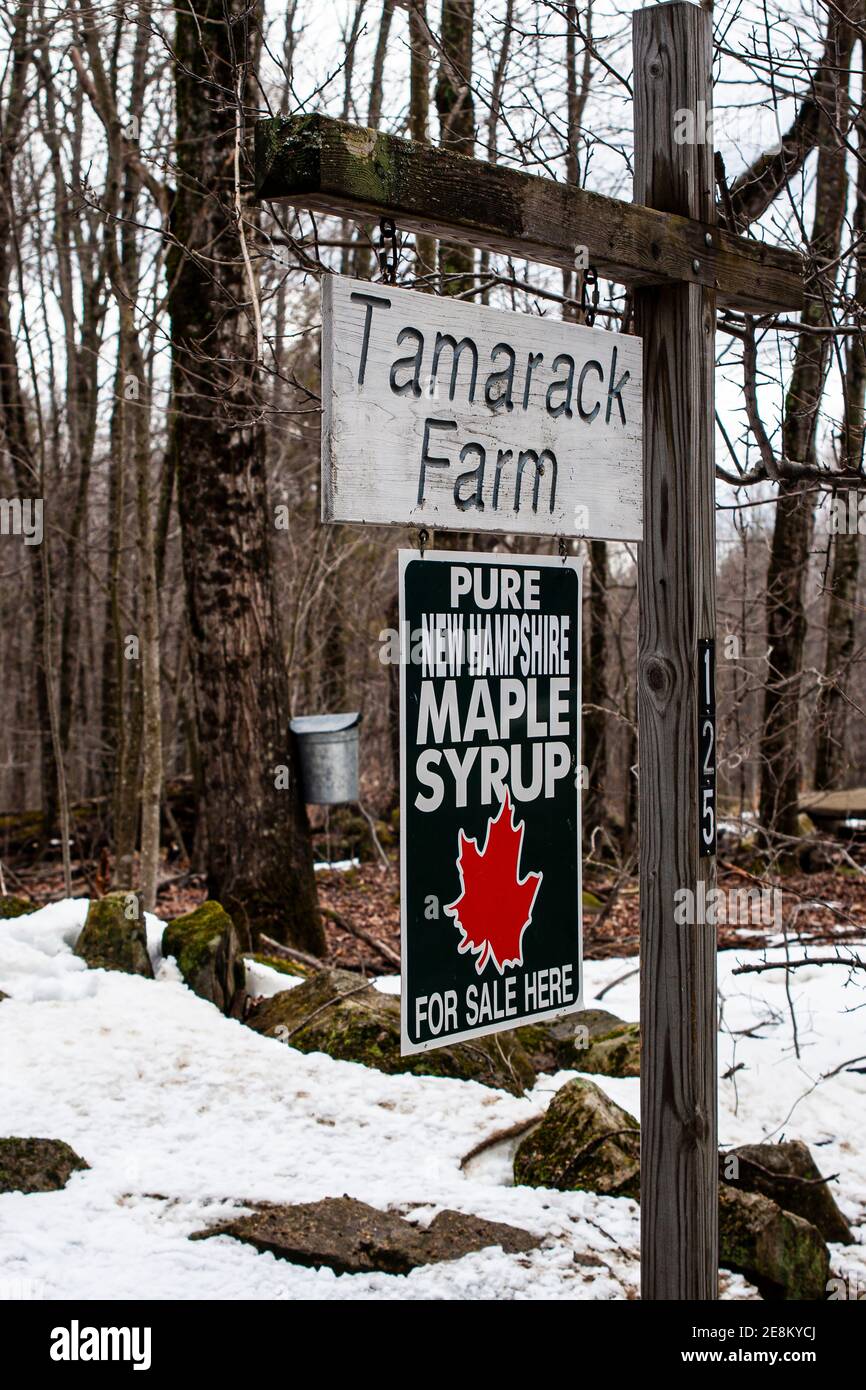 New Hampshire, Canterbury Stock Photo Alamy