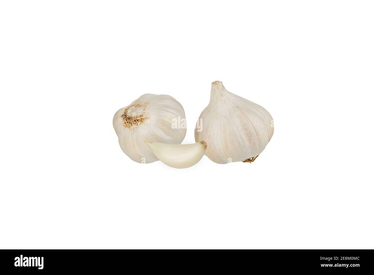 organic garlic cloves isolated on white background Stock Photo - Alamy