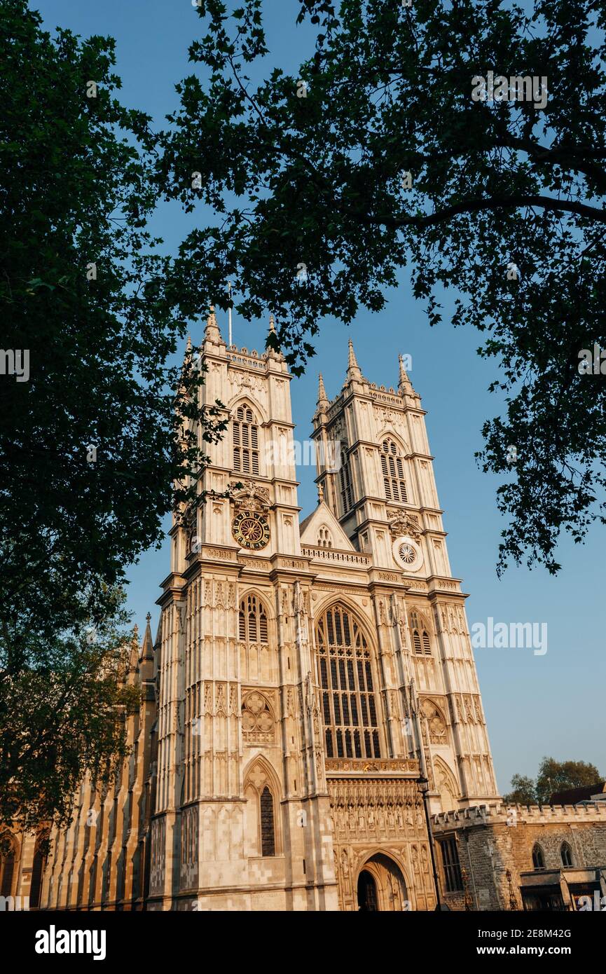 Westminster Abbey west facade, Broad Sanctuary, Westminster, London