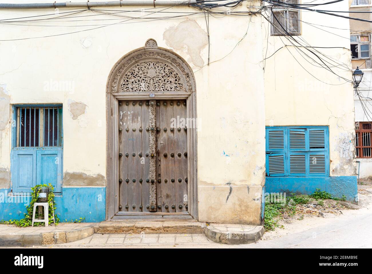 Old traditional doors. Stone Town, Zanzibar, Tanzania Stock Photo Alamy