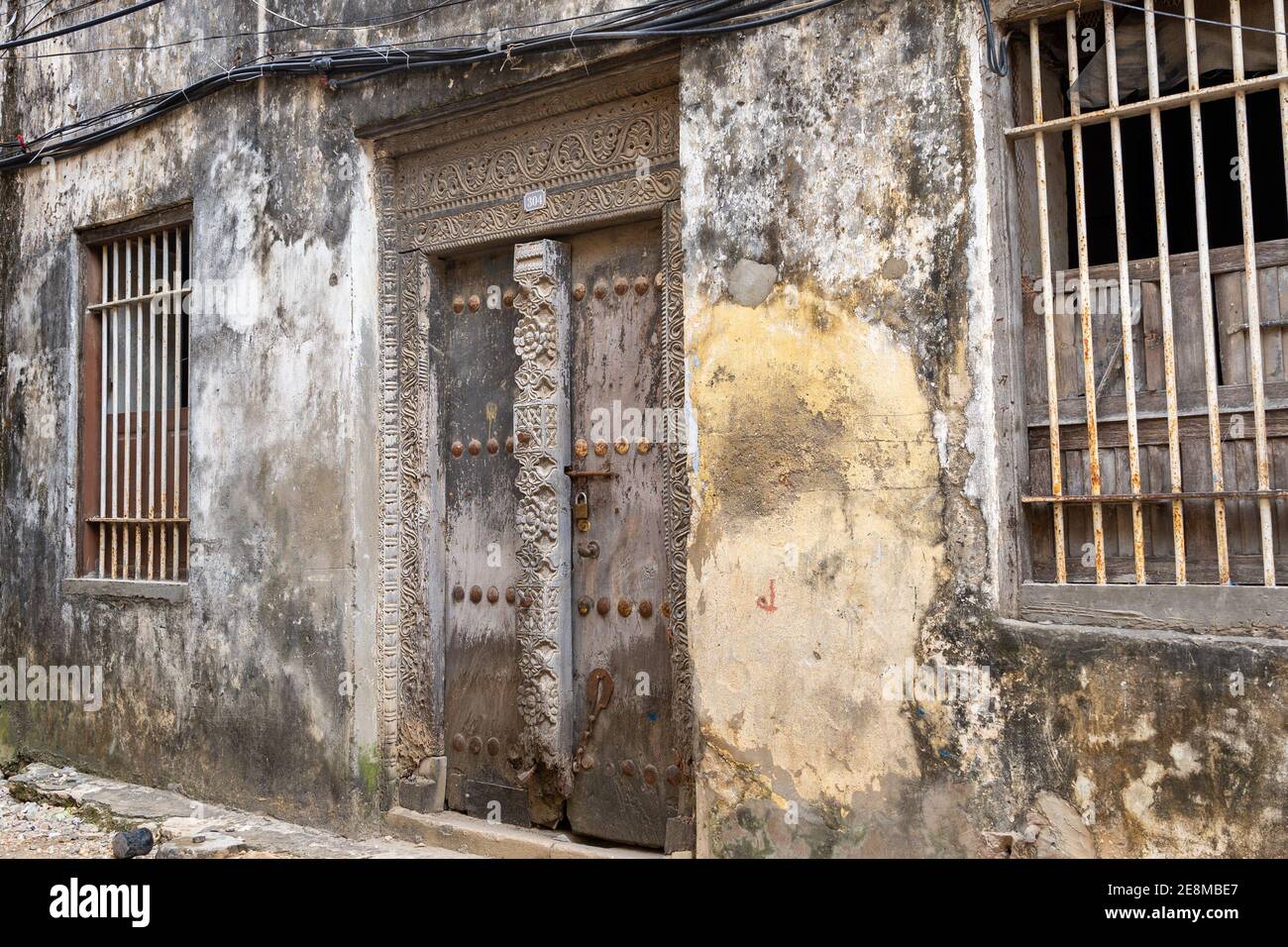 Old traditional doors. Stone Town, Zanzibar, Tanzania Stock Photo Alamy