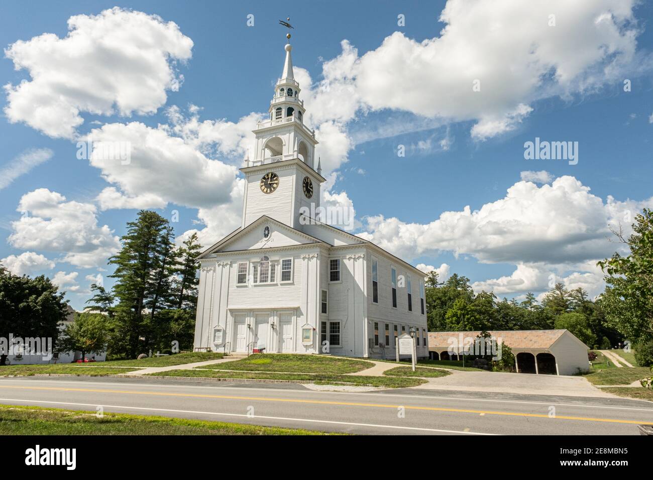 The First Congregational Church on the Hancock, New Hampshire Town ...