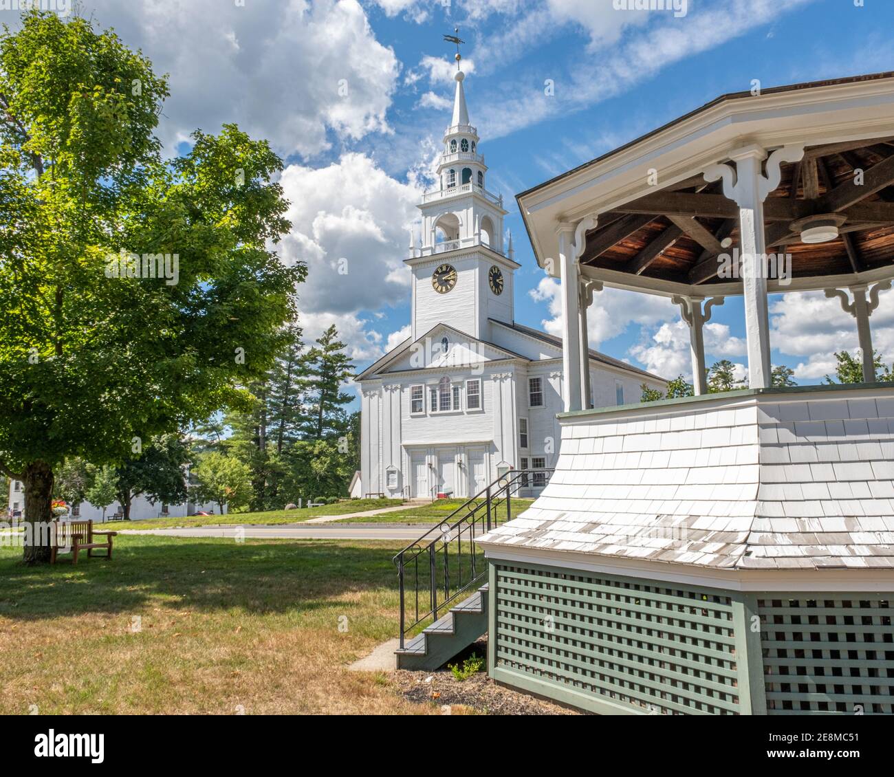 The First Congregational Church on the Hancock, New Hampshire Town