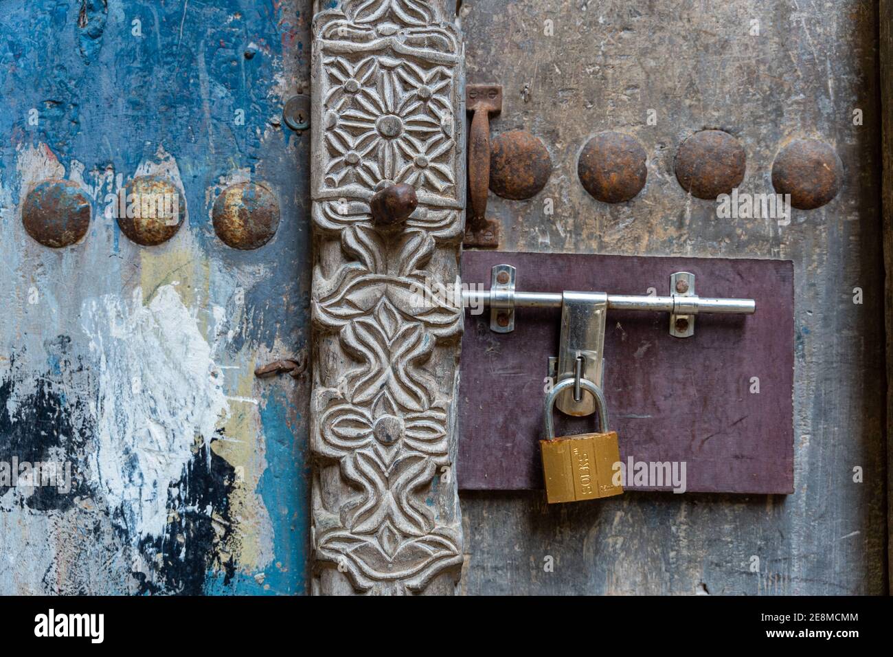 Old traditional doors. Stone Town, Zanzibar, Tanzania Stock Photo Alamy