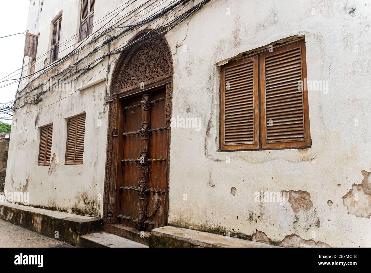 Old traditional doors. Stone Town, Zanzibar, Tanzania Stock Photo Alamy