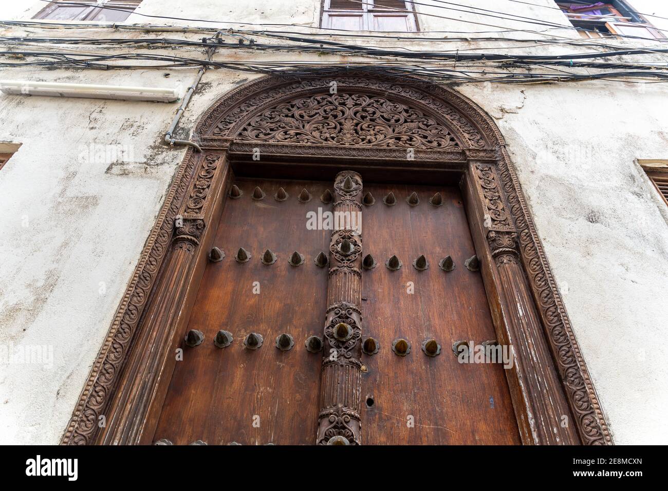 Old traditional doors. Stone Town, Zanzibar, Tanzania Stock Photo Alamy