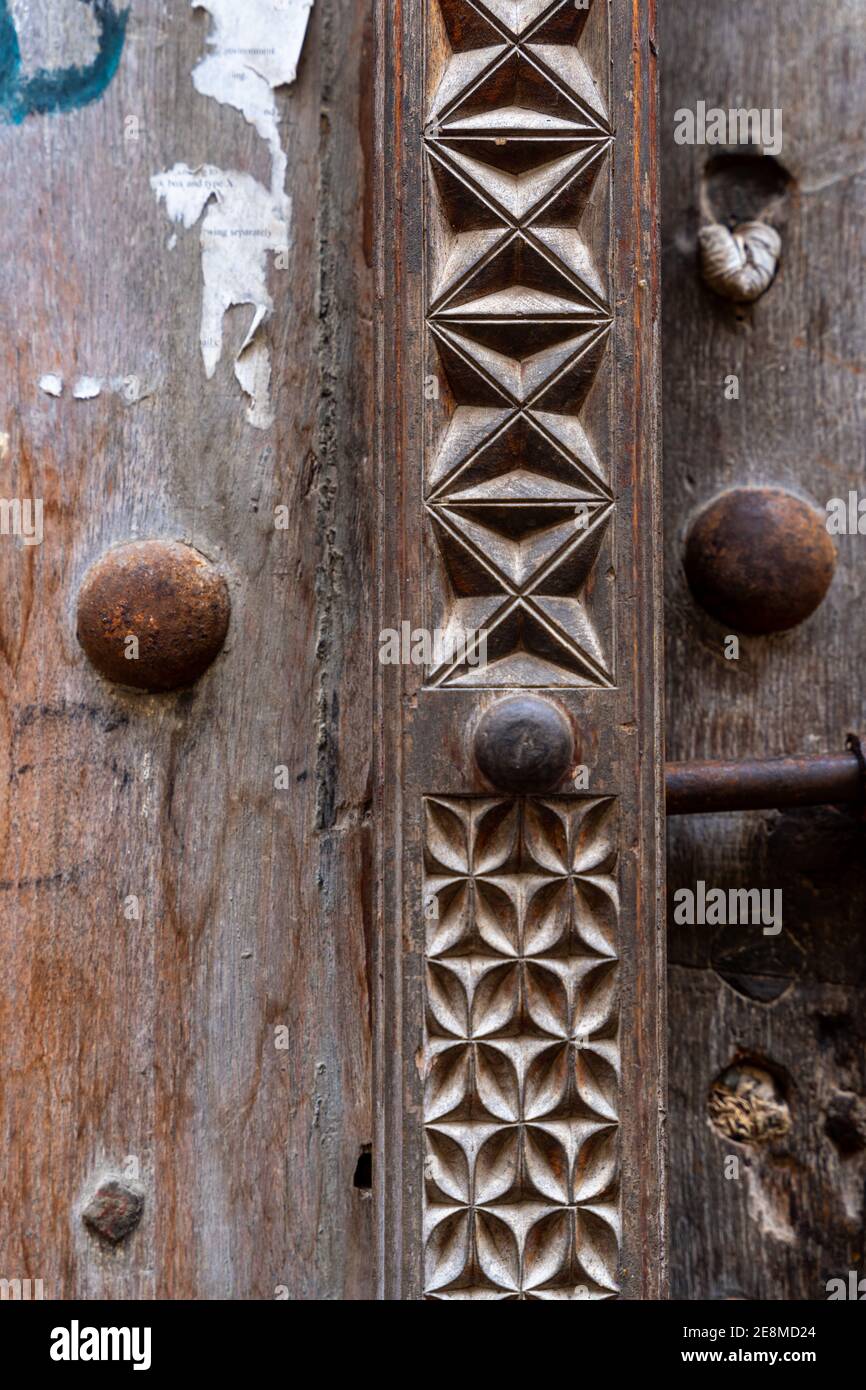 Old traditional doors. Stone Town, Zanzibar, Tanzania Stock Photo Alamy