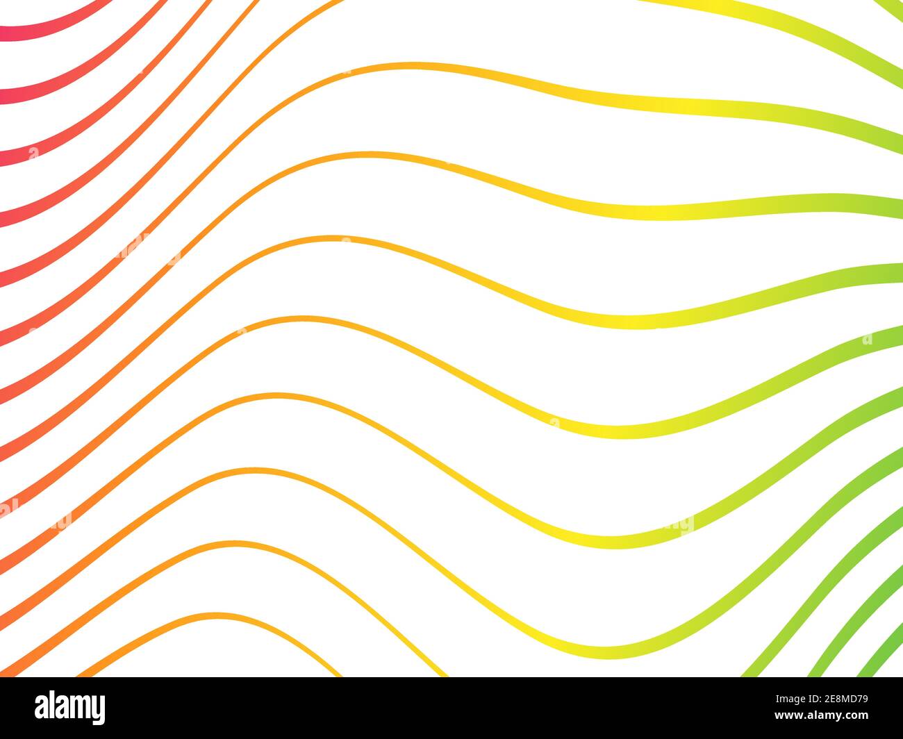 Abstract colored wave element line art vector illustration isolated on ...