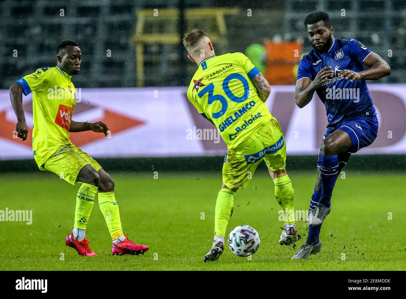 BRUSSELS, BELGIUM - JANUARY 31: Kemar Lawrence of RSC Anderlecht