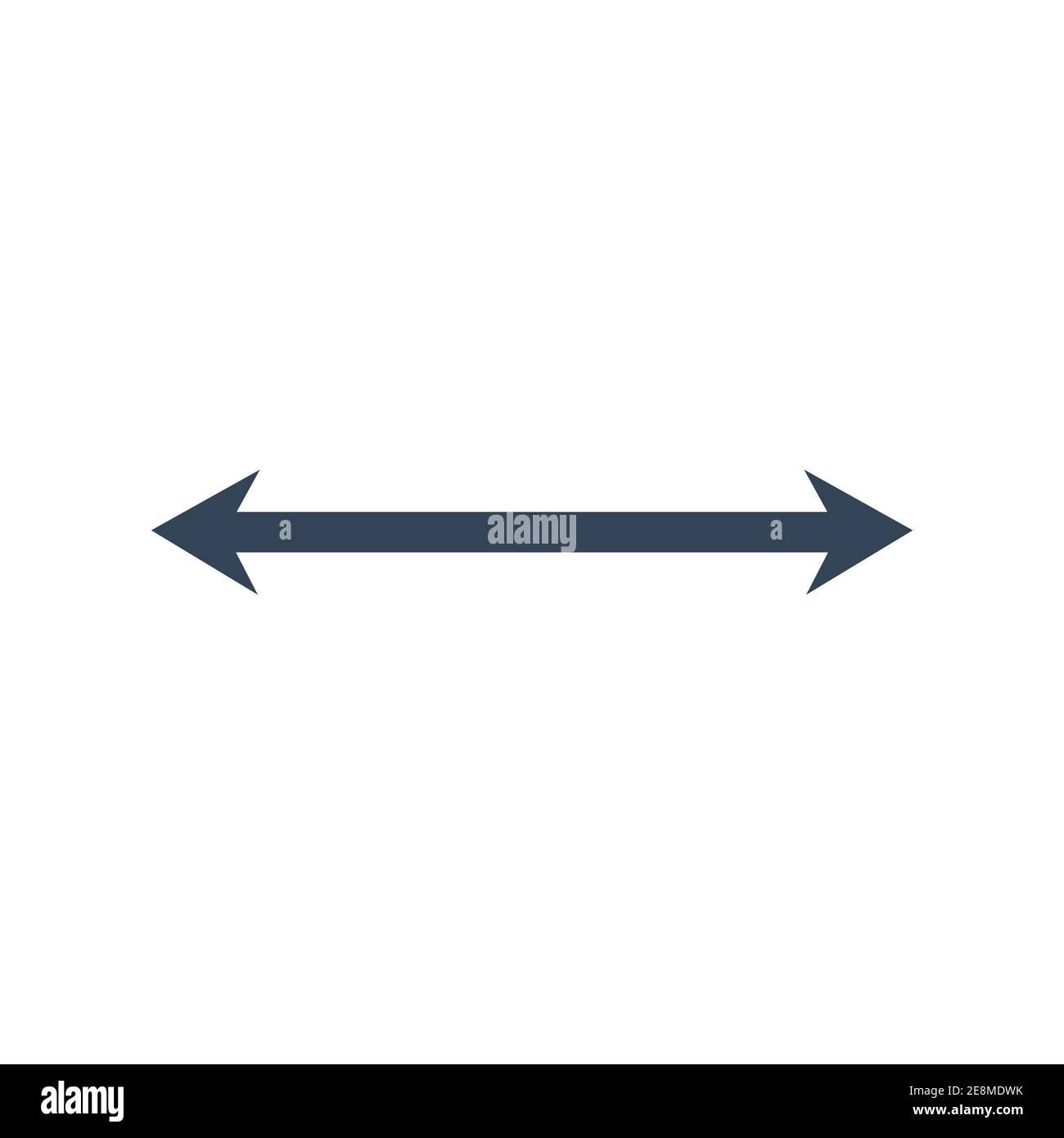Double Arrow Icon 2 Side Arrow Sign Vector Isolated On White Stock Vector Image Art Alamy