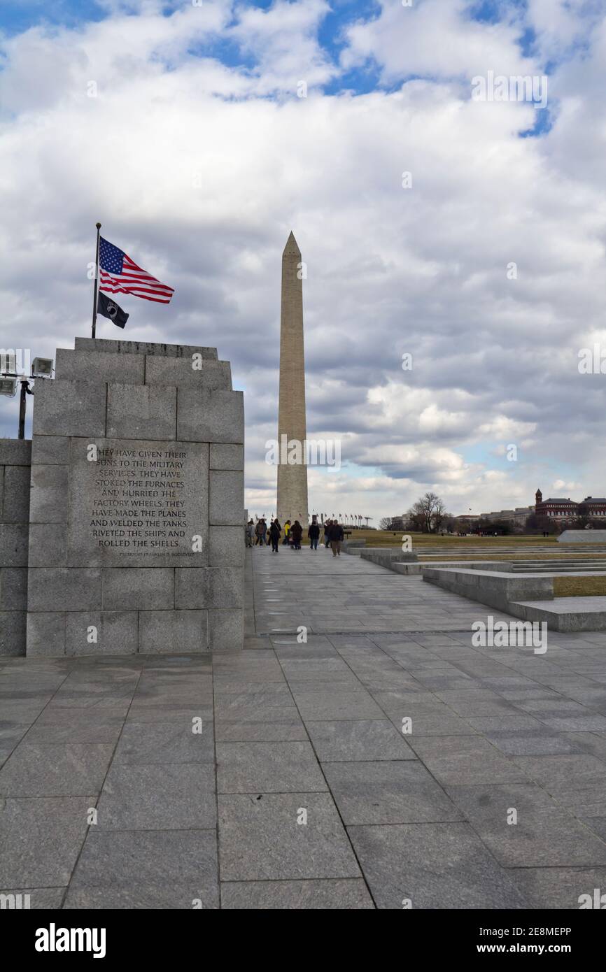 Washington DC - World War II Memorial Stock Photo - Alamy