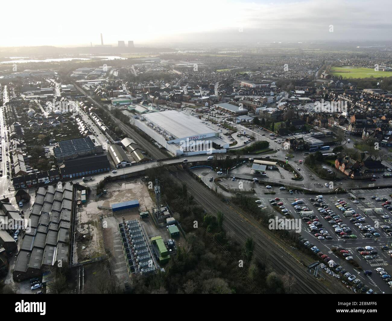 Long eaton aerial hires stock photography and images Alamy