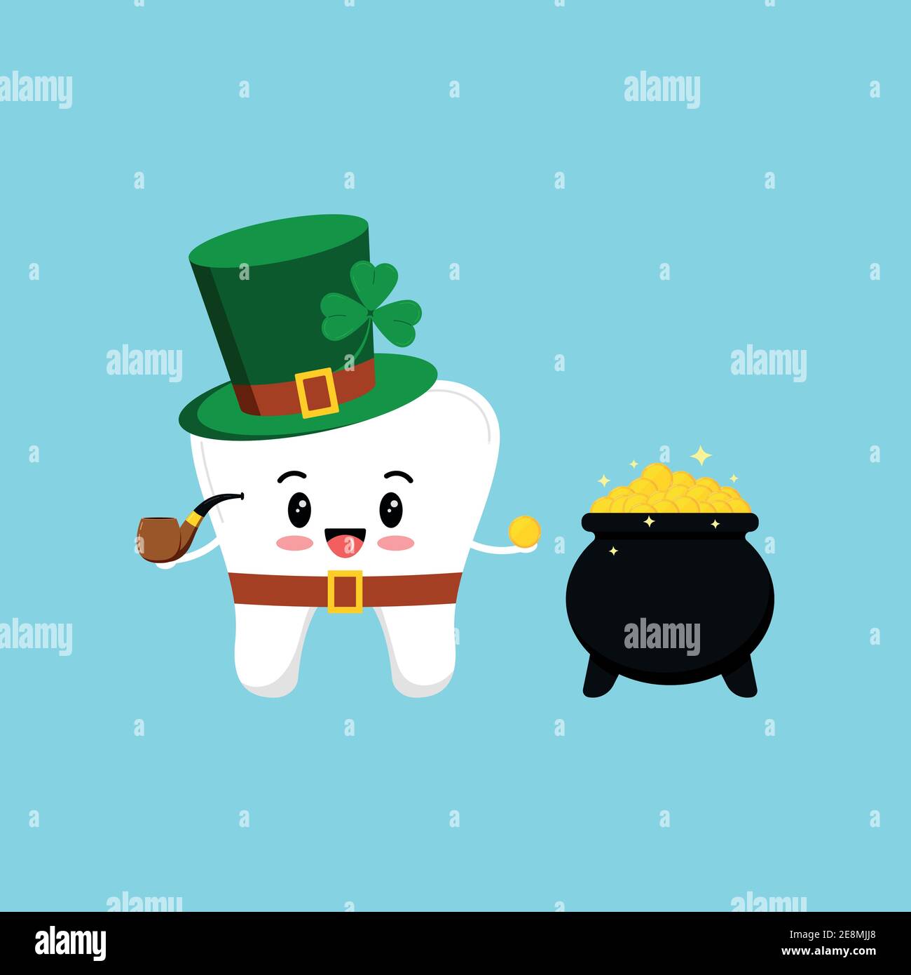 Patrick 2 Tooth St patricks day cartoon hi-res stock photography and images - Alamy