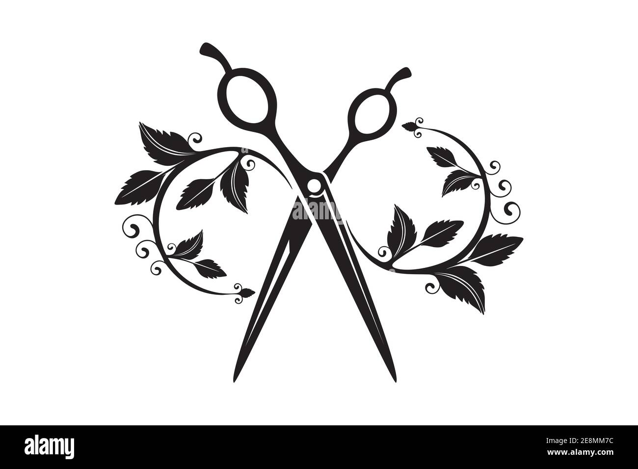 salon logo scissors