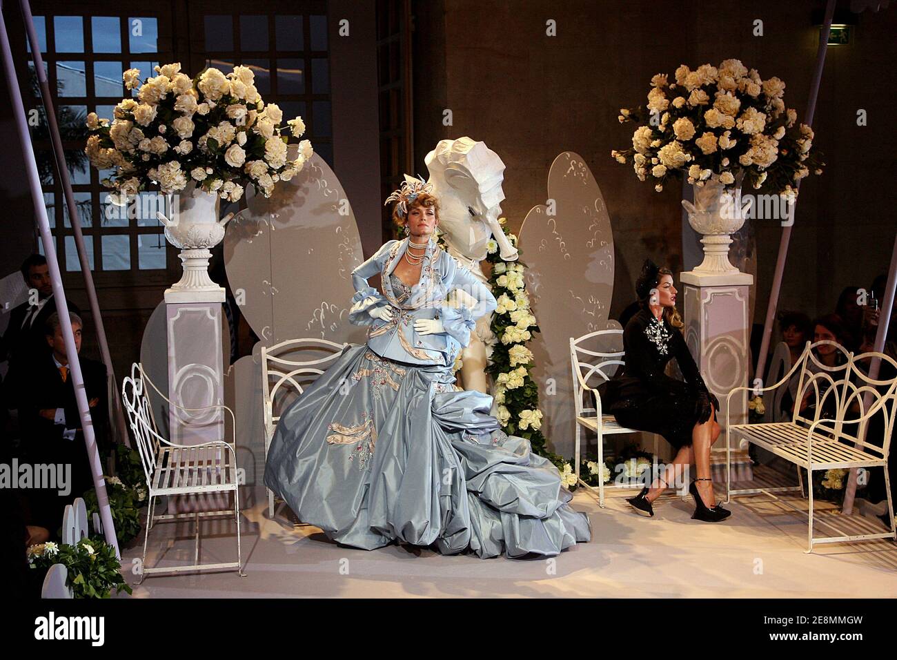 Danish model Helena Christensen and Brazilian model Gisele Bundchen