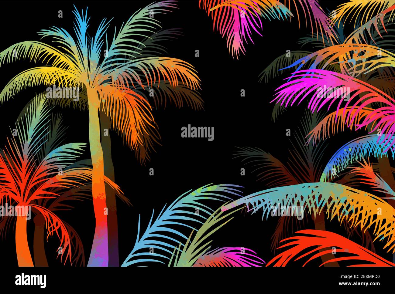 Vintage tropic pattern design. Cool floral wallpaper. Eps10 vector. Stock Vector