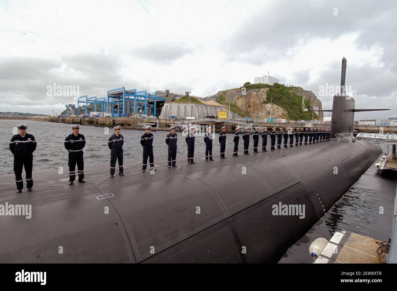 The 'Vigilant' nuclear submarine, at l'Ile Longue military base, in  northwestern region of Brittany, France, on July 13, 2007. Photo by  Witt/Pool/ABACAPRESS.COM Stock Photo - Alamy