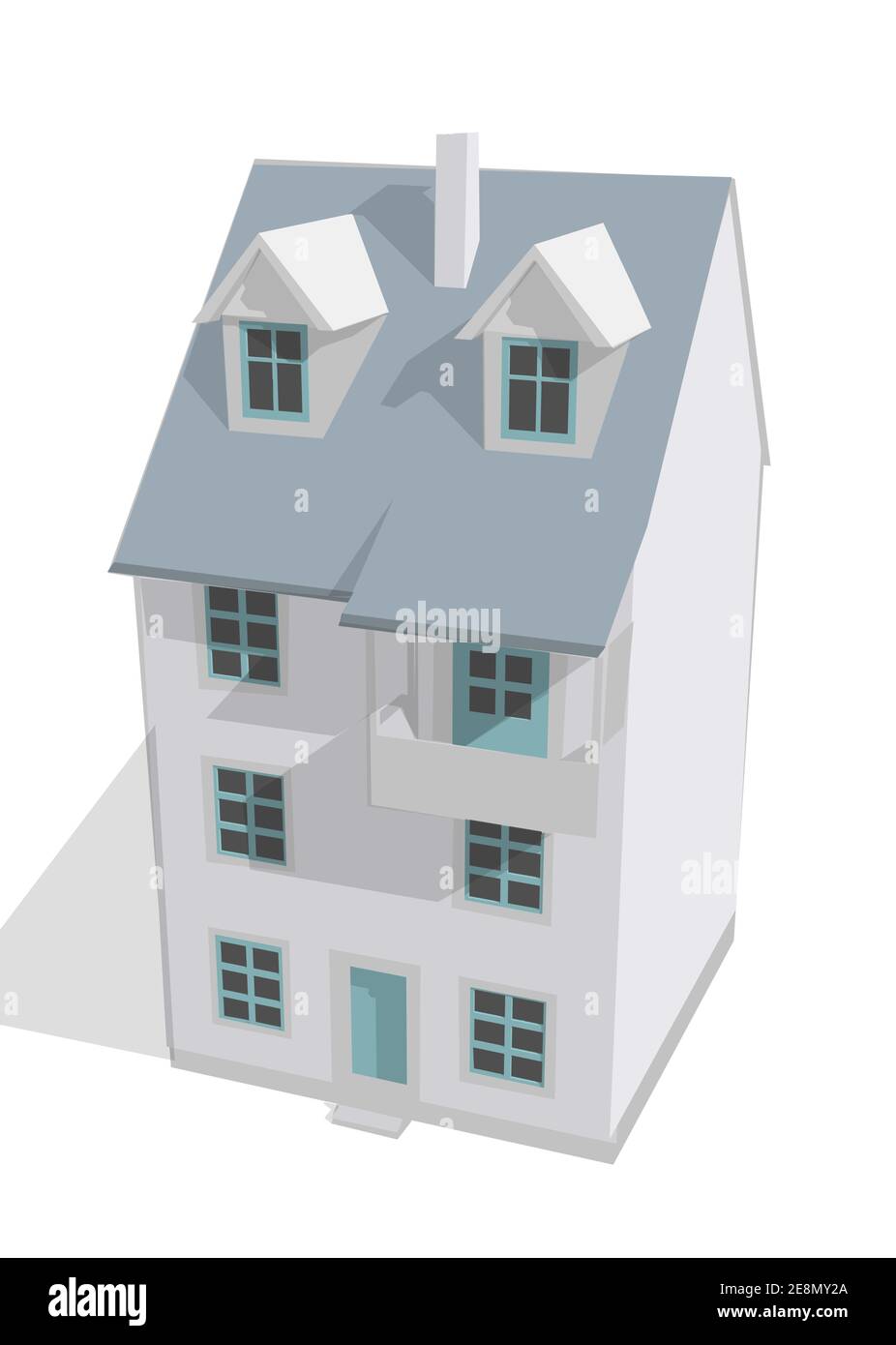 building vector illustration isolated on white background Stock Vector ...