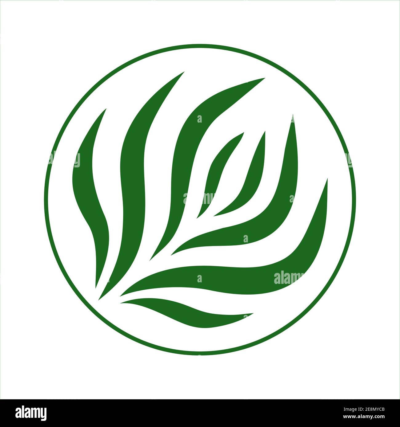 Green Rounded Logo Vector abstract green round logo design templates - emblems for ...