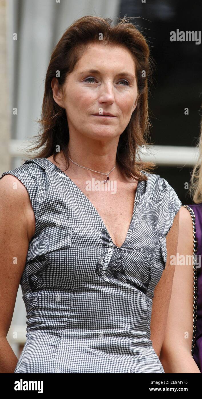 First Lady Cecilia Sarkozy attends the traditional Garden party held at ...
