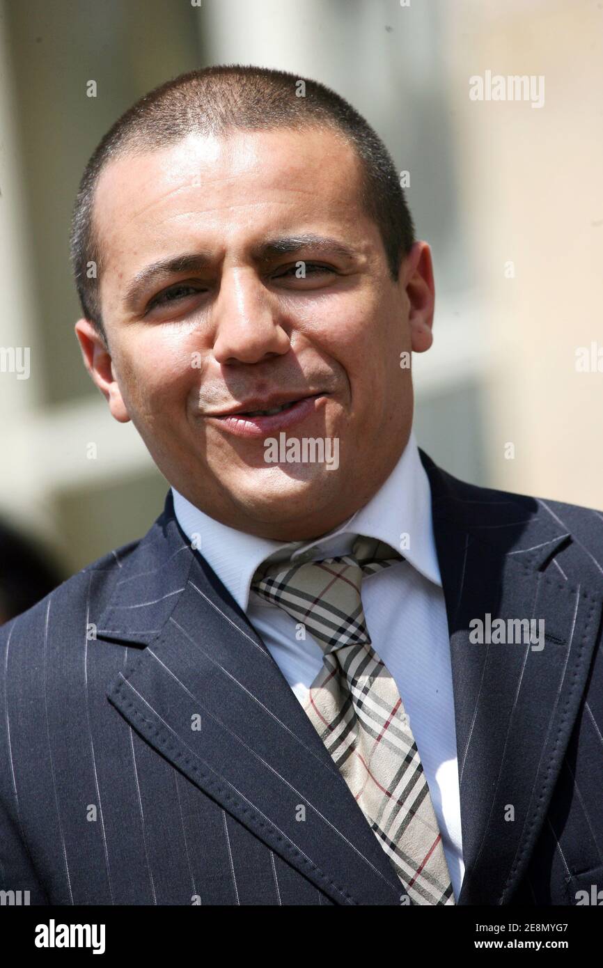 French Rai singer Faudel attends the Garden party held at the Elysee Palace in celebration of Bastille Day in Paris, France, on July 14, 2007. Photo by ABACAPRESS.COM Stock Photo