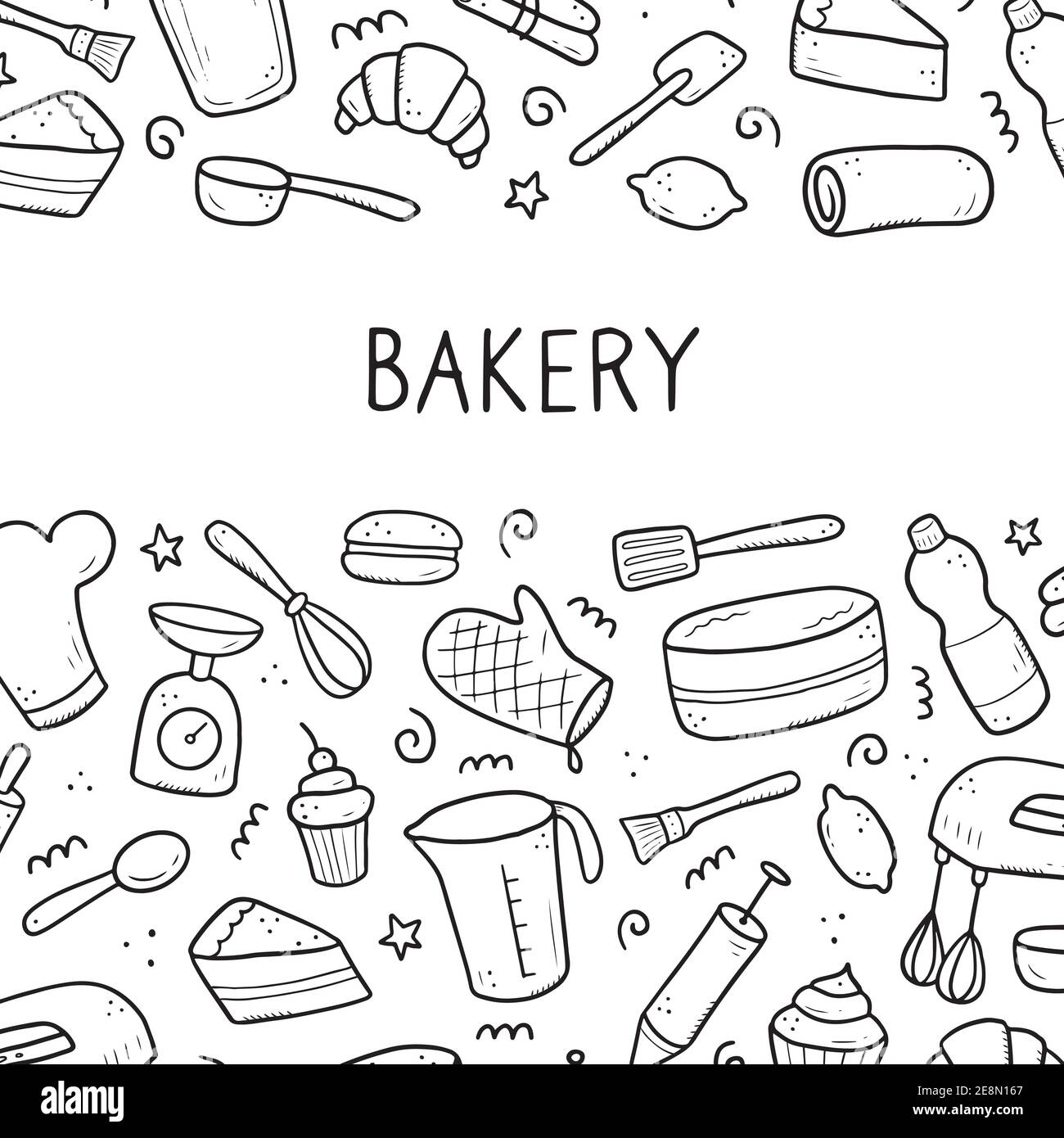 Set hand drawn funny sayings for kitchen Vector Image