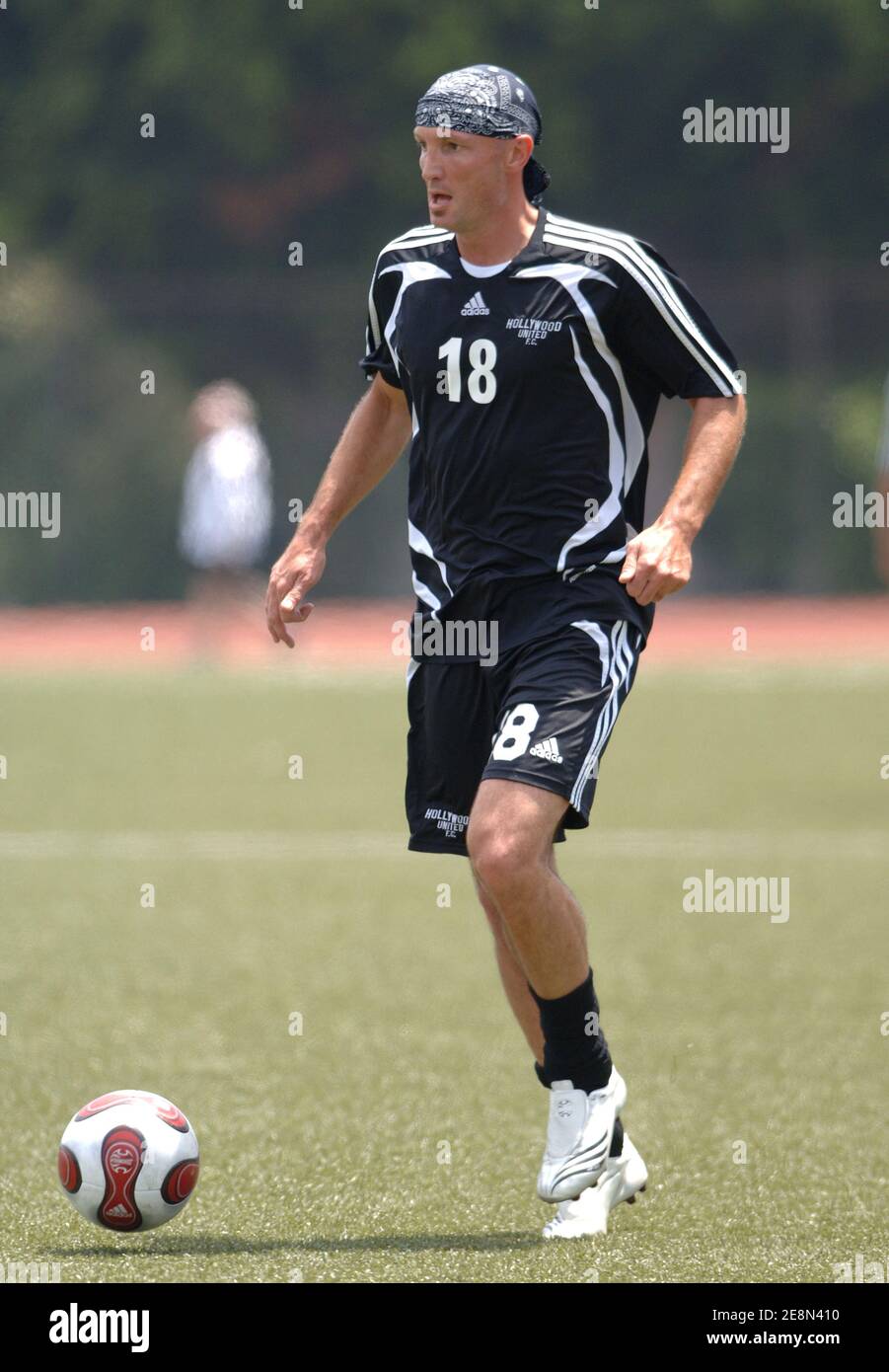 FIFA 98 World Champion Frank Leboeuf attends 'Soccer for Survivors' a football game host by The Hollywood United Football Club to benefit the Program for Torture Victims the Hollywood United Youth Soccer Association. Los Angeles, CA, USA on July 22, 2007. Photo by Lionel Hahn/Cameleon/ABACAPRESS.COM Stock Photo