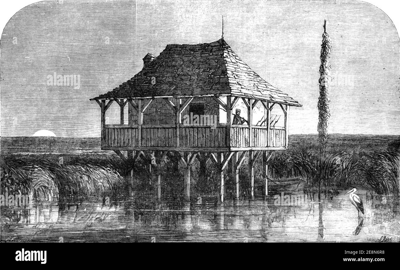 Military Post on the Danube, Crimean War Stock Photo Alamy